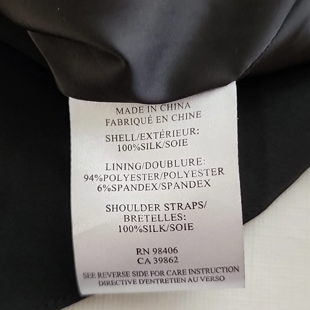 NWT Theory Devron Black Silk Fit‎ and Flare Dress Size 10 - Picture 14 of 16